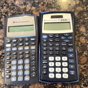 Texas instruments vintage TI 30X II S AND BA II PLUS calculators